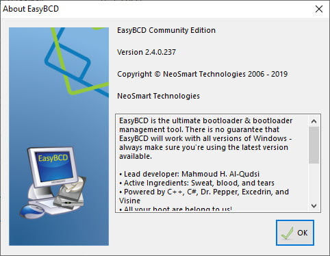 EasyBCD 2 ล่าสุด โปรแกรมจัดการ Boot Menu ฟรี