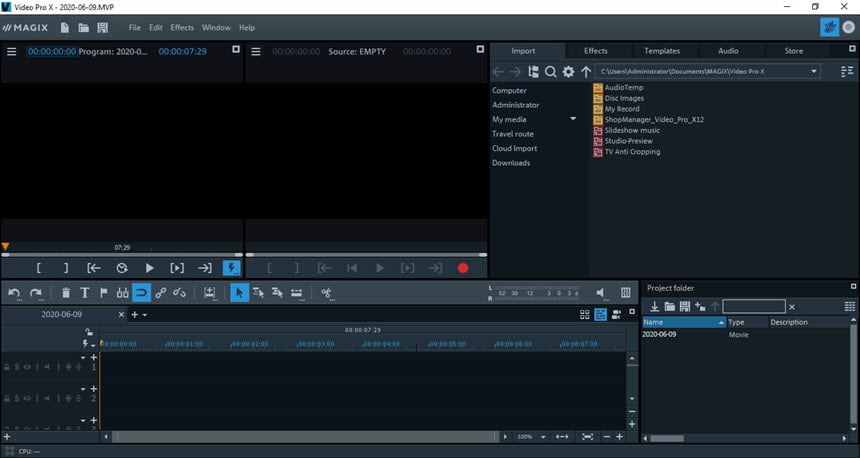 MAGIX Video Pro X12 โปรแกรมตัดต่อวิดีโอคุณภาพสูง 8K ฟรี ล่าสุด