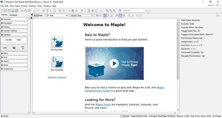 Maplesoft Maple 2023 โปรแกรมคำนวณทางคณิตศาสตร์