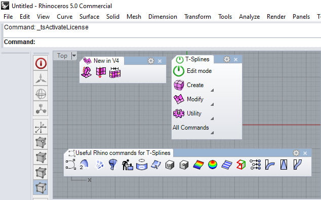 T-Splines Plug-in for Rhino 5 ล่าสุด ปลั๊กอินสำหรับ Rhino 5 ฟรี โปรแกรม