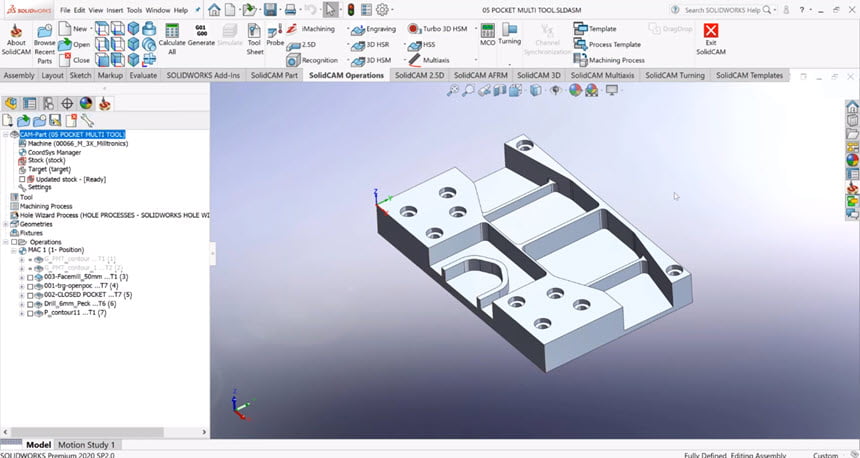 SolidCAM 2020 SP2 for SolidWorks 2012-2020 โปรแกรม CAM สำหรับ SolidWork ฟรี