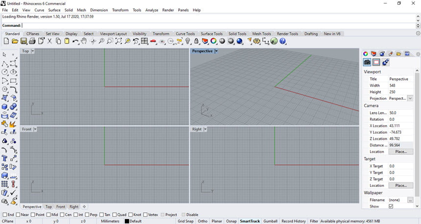 Rhinoceros 6 ล่าสุด (WiN/macOS) โปรแกรมออกแบบ 3D CAD ฟรี
