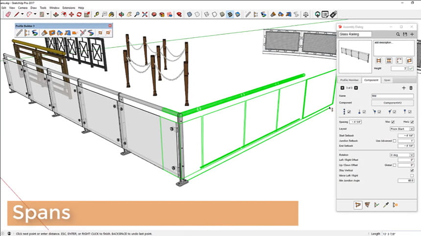 Profile Builder 4 for SketchUp 2021 ล่าสุด-2024 ปลั๊กอิน SketchUp ภาษาไทย โปรแกรม