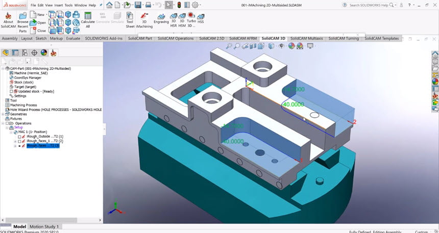 SolidCAM 2020 SP2 for SolidWorks 2012-2020 โปรแกรม CAM สำหรับ SolidWork ฟรี