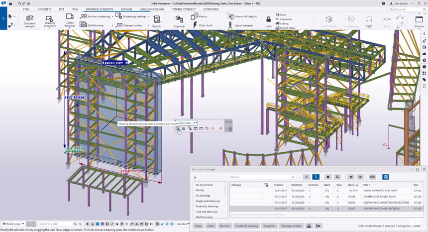Tekla Structures 2020 SP7 โปรแกรมสร้างแบบจำลองข้อมูลอาคาร