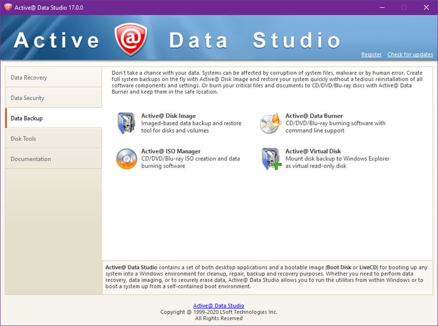 Active@ Data Studio 25 ล่าสุด ชุดโปรแกรมกู้คืนข้อมูล โปรแกรม