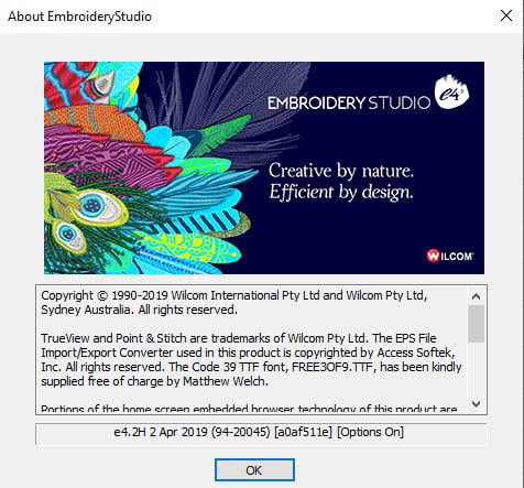 Wilcom Embroidery Studio e4.2H โปรแกรมจักรปัก