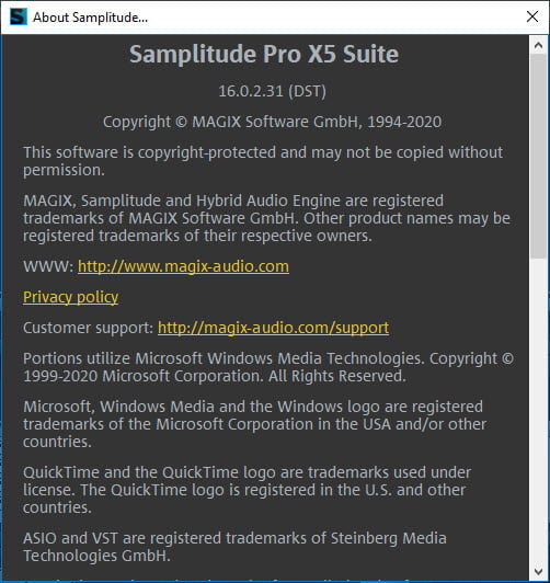 MAGIX Samplitude Pro X5 Suite โปรแกรม ตัดต่อเสียง ครบวงจร ฟรี ล่าสุด