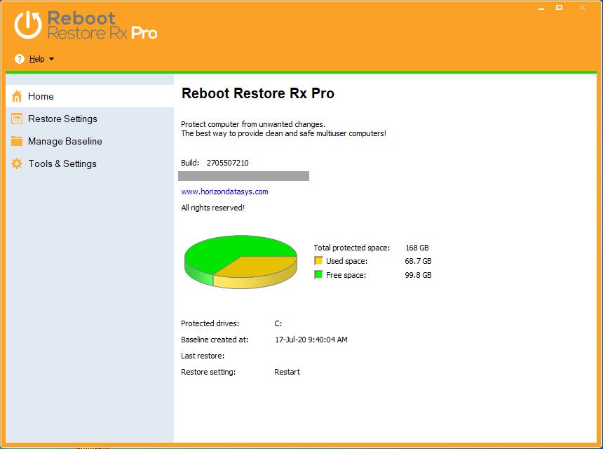 Reboot Restore Rx Pro 12.7 โปรแกรมกู้คืนระบบอัตโนมัติ