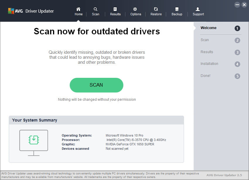 AVG Driver Updater 2 ล่าสุด โปรแกรม อัปเดตไดร์เวอร์ อัตโนมัติ ฟรี