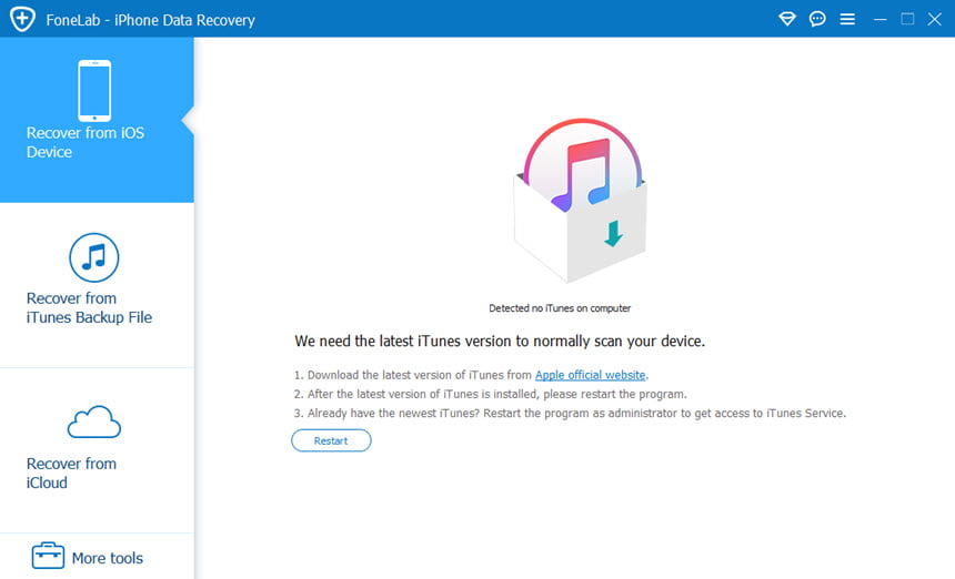 FoneLab iPhone Data Recovery 10 ล่าสุด โปรแกรมกู้ข้อมูล iPhone