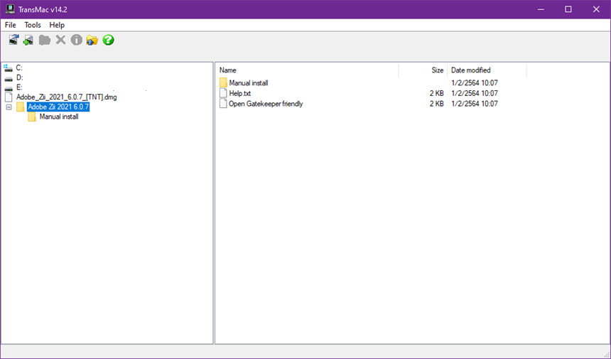 TransMac 14.8 โปรแกรมเปิด Mac disk image แก้ไขไฟล์ DMG