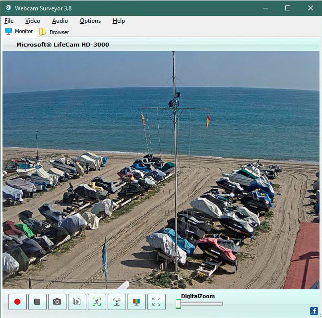 Webcam Surveyor 3 ล่าสุด โปรแกรมควบคุมกล้องวงจรปิด บันทึกวิดีโอ