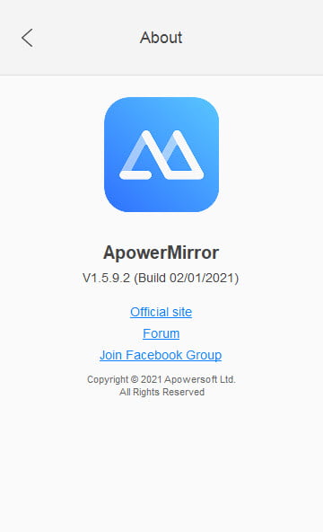 ApowerMirror 1 ล่าสุด โปรแกรมแชร์หน้าจอมือถือขึ้น PC ฟรี