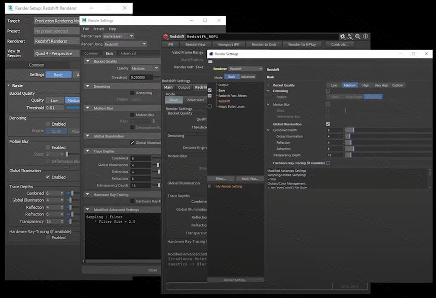 Redshift Renderer 3 ล่าสุด for Maya / 3dsMax / Cinema4D / Blender / etc ปลั๊กอินเรนเดอร์ 3D โปรแกรม