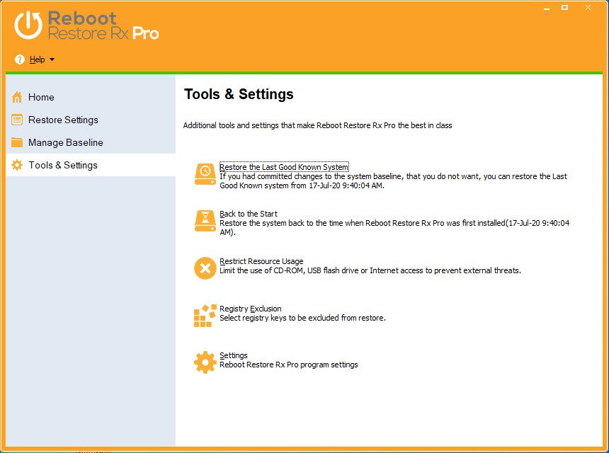 Reboot Restore Rx Pro 12.7 โปรแกรมกู้คืนระบบอัตโนมัติ