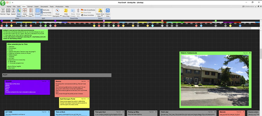 Final Draft 13 ล่าสุด .2 โปรแกรมเขียนบทภาพยนตร์อันดับ 1