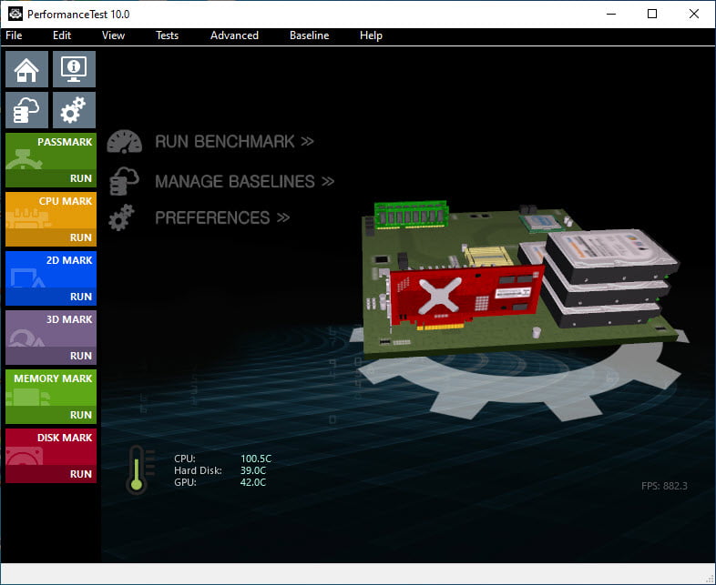 PassMark PerformanceTest 10.2 โปรแกรมทดสอบประสิทธิภาพฮาร์ดแวร์ ฟรี