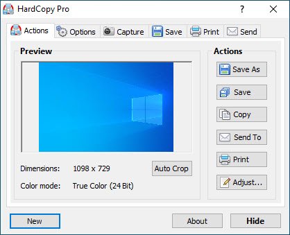 HardCopy Pro 4 ล่าสุด โปรแกรม จับภาพหน้าจอ แคปรูปหน้าจอคอม ใช้ง่าย ฟรี