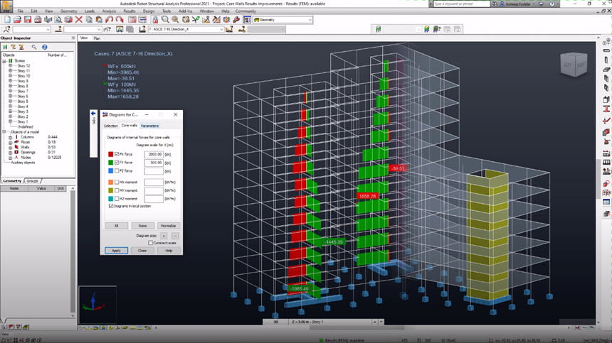 Autodesk Robot Structural Analysis Professional 2021 โปรแกรม วิเคราะห์และออกแบบโครงสร้าง 2D / 3D ฟรี