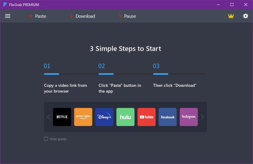 FlixGrab 5 ล่าสุด Premium โปรแกรมโหลดหนัง Netfilx