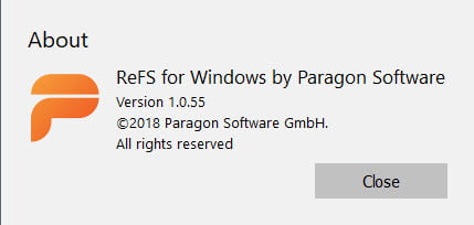 ReFS for Windows โปรแกรม เปิดไดร์ฟ ReFS บน Window ฟรี ล่าสุด
