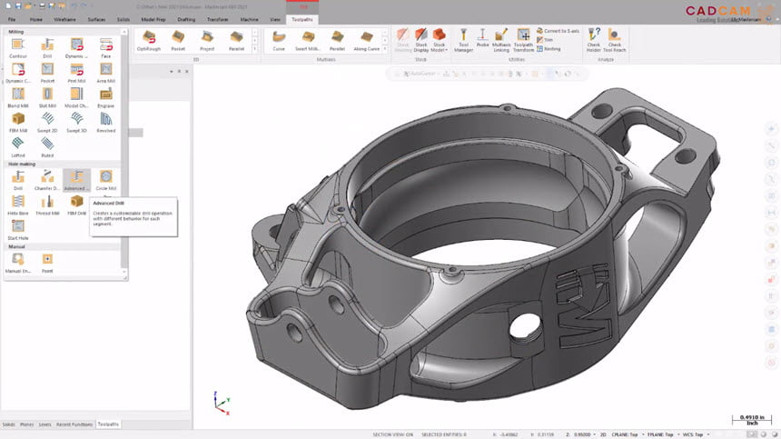 Mastercam 2021 ล่าสุด (x64) โปรแกรม ออกแบบ 3D CAD / CAM ฟรี