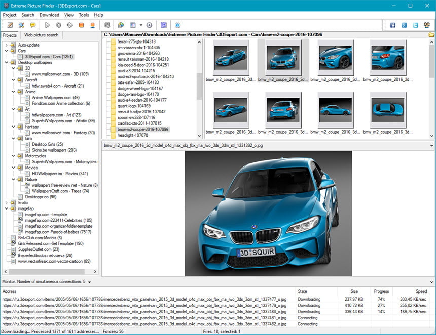 Extreme Picture Finder 3 ล่าสุด โปรแกรมช่วยดาวน์โหลดรูปภาพ