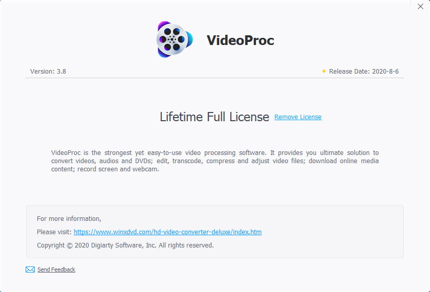 VideoProc 4.2 (Win/macOS) โปรแกรม แก้ไขวิดีโอ แปลงไฟล์ ไร์ทแผ่น บันทึกหน้าจอ ครบวงจร ฟรี