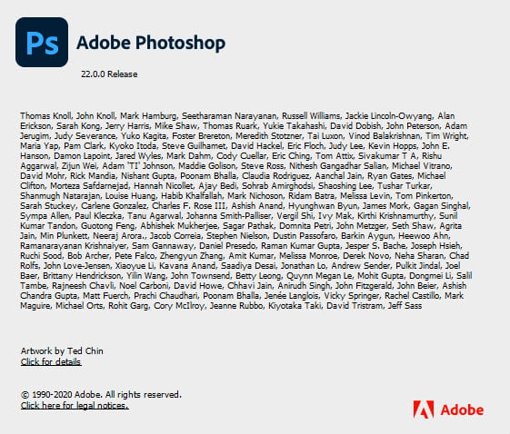 Adobe Photoshop 2021 ล่าสุด (Win/macOS) โปรแกรมแต่งรูป