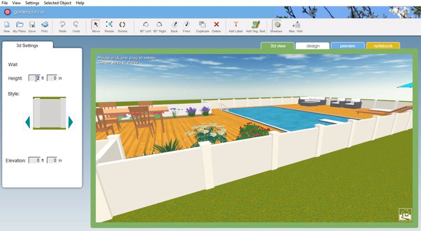 Artifact Interactive Garden Planner 3 ล่าสุด โปรแกรมออกแบบสวนและภูมิทัศน์ 2D/3D