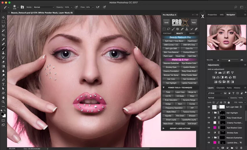 Pro Workflow X ปลั๊กอิน Photoshop สำหรับ รีทัชรูปภาพ ฟรี โปรแกรม