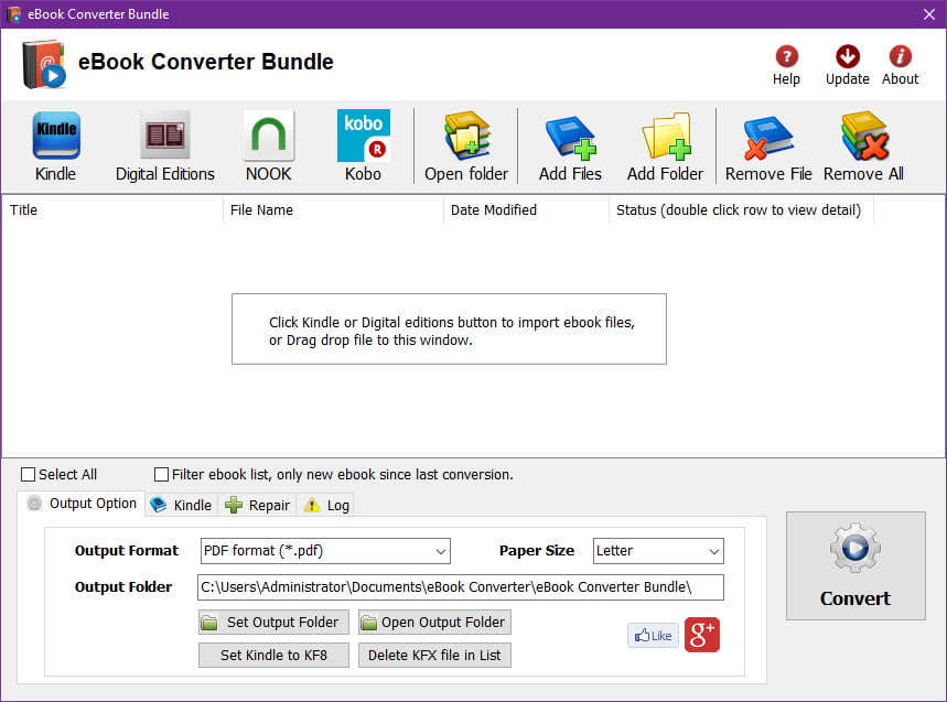 eBook Converter Bundle 3 ล่าสุด โปรแกรมแปลงไฟล์ eBooks อเนกประสงค์ ฟรี