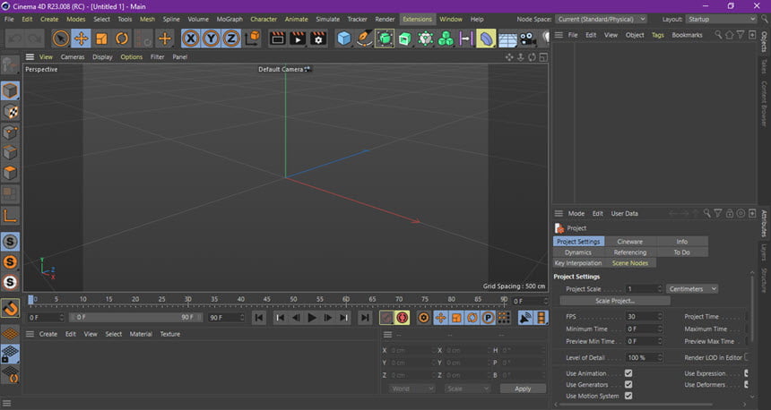 Maxon CINEMA 4D Studio .110 โปรแกรม ออกแบบโมเดล 3D และ Animation ฟรี