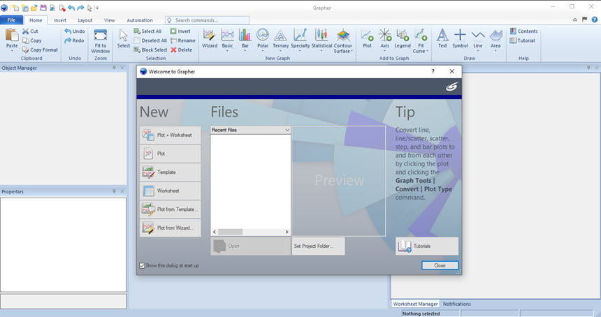 Golden Software Grapher 24 ล่าสุด โปรแกรมสร้างกราฟ 2D / 3D วิเคราะห์ข้อมูล