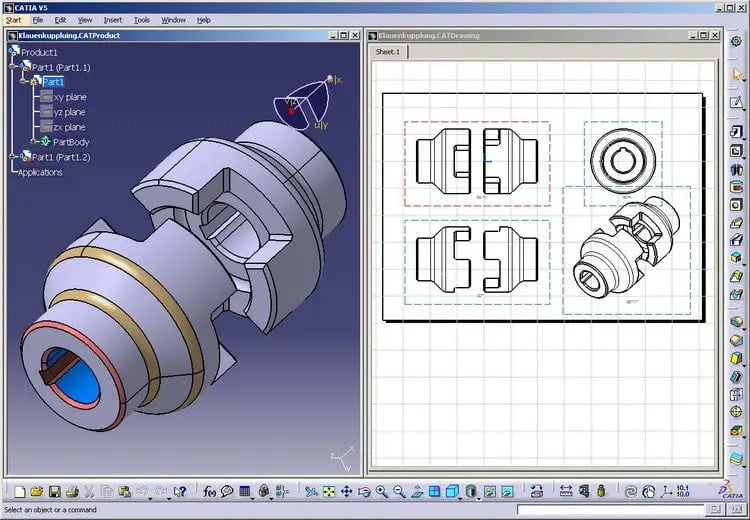 DS CATIA P3 V5-6R2019 (V5R29) SP6 (x64) โปรแกรม ออกแบบผลิตภัณฑ์และชิ้นส่วน 3D CAD ฟรี