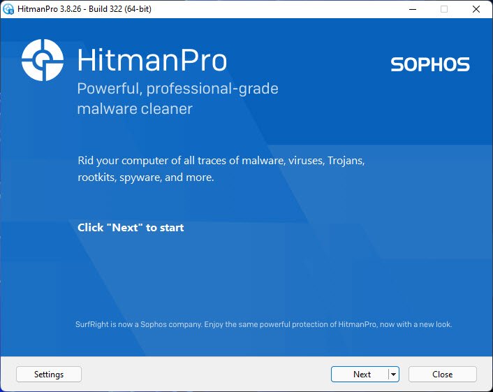 HitmanPro 3 ล่าสุด โปรแกรมสแกนไวรัส กำจัดมัลแวร์