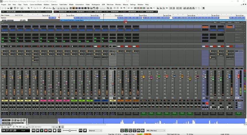 Merging Pyramix Virtual Studio 14 ล่าสุด (x64) โปรแกรมตัดต่อเสียง บันทึกเสียง ทำเพลง ฟรี