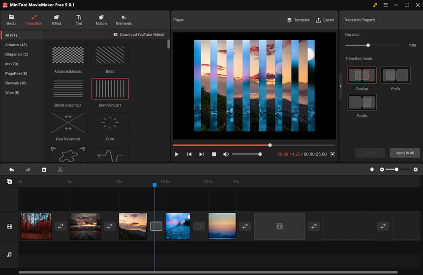 MiniTool MovieMaker 5 ล่าสุด โปรแกรมตัดต่อวิดีโอ
