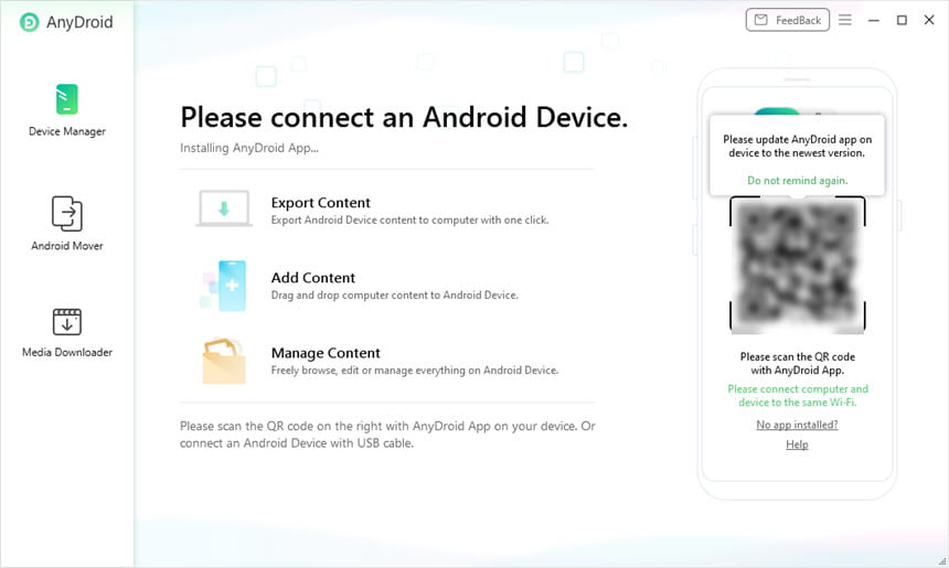 AnyDroid 7 ล่าสุด โปรแกรมจัดการ Android