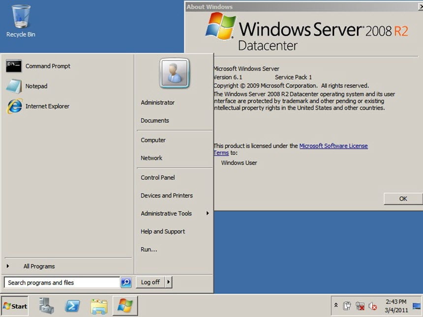 Windows Server 2008 SP1 Nov 2022 Pre-Act วินโดวส์เซิร์ฟเวอร์ 2008 โปรแกรม