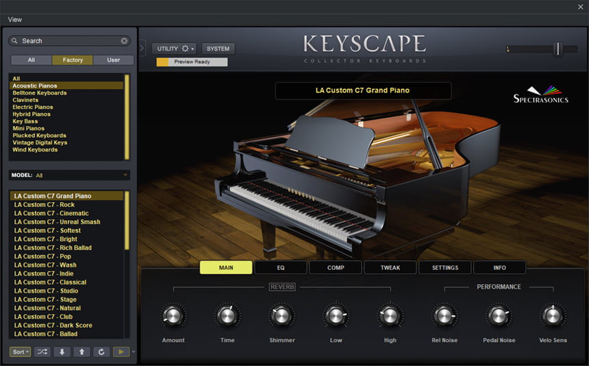 Spectrasonics Keyscape .2c พร้อม VDO สอนติดตั้ง โปรแกรมจำลองเสียงเปียโน คีย์บอร์ด ล่าสุด