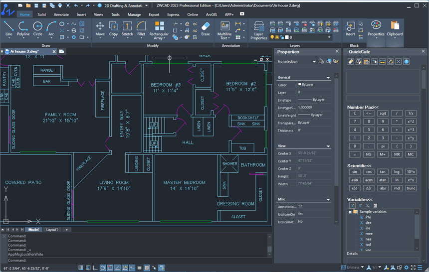 ZWCAD Professional 2026 ล่าสุด (x64) โปรแกรมเขียนแบบ CAD