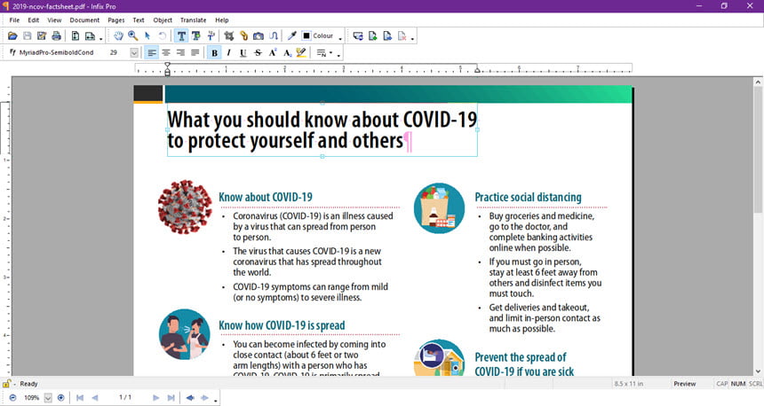 Infix PDF Editor Pro 7.7 โปรแกรมแก้ไข PDF ใช้ง่าย