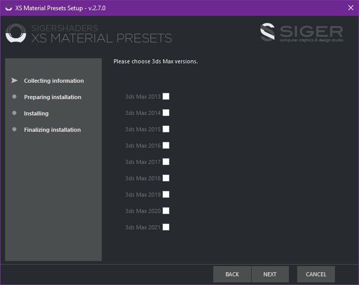 SIGERSHADERS XS Material Presets Studio พร้อม Texture ปลั๊กอิน 3ds Max 2013 ล่าสุด – 2021 ฟรี โปรแกรม