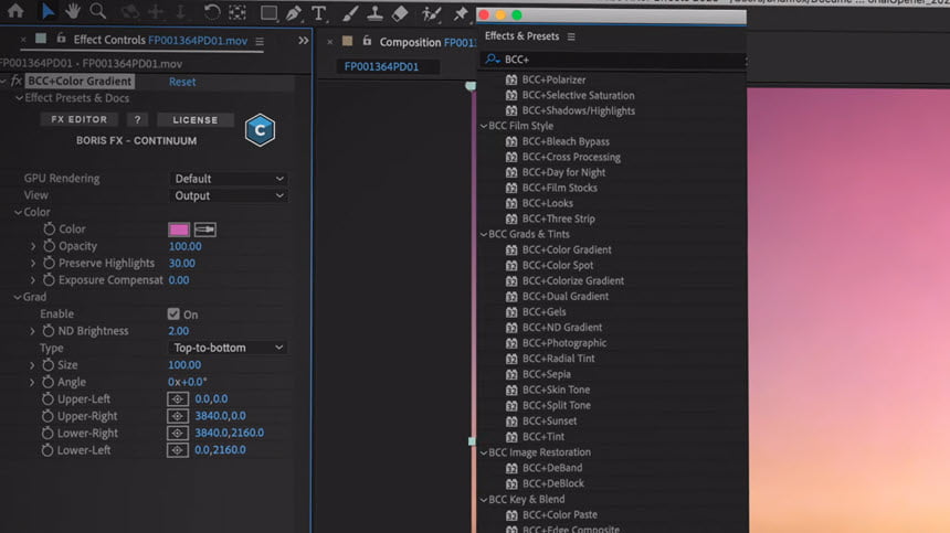 Boris FX Continuum Complete 2021 ล่าสุด.5 (Adobe/OFX) ปลั๊กอินออกแบบ motion กราฟิก ฟรี โปรแกรม