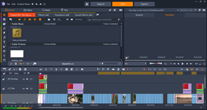 Pinnacle Studio Ultimate 24 ล่าสุด โปรแกรม ตัดต่อวิดีโอ ใส่เอฟเฟค ครบวงจร ฟรี