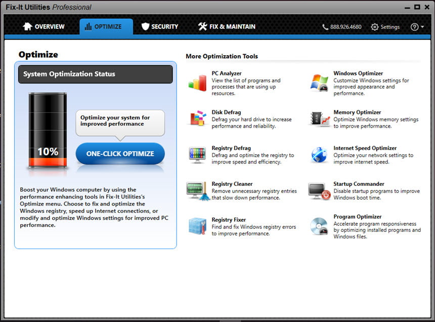 Fix-It Utilities Professional 15 ล่าสุด โปรแกรมซ่อมแซม Windows