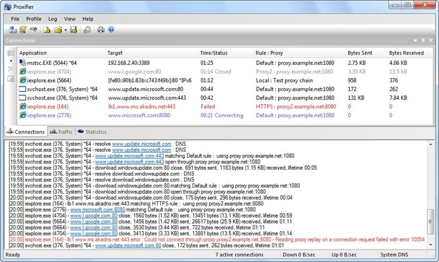 Proxifier 4.12 โปรแกรมจัดการพร็อกซี (Proxy)