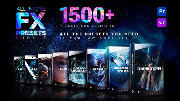 VIDEOHIVE – PRESETS PACK FOR PREMIERE PRO ชุดรวม VIDEO PRESETS PACK สำหรับ PREMIERE PRO ฟรี